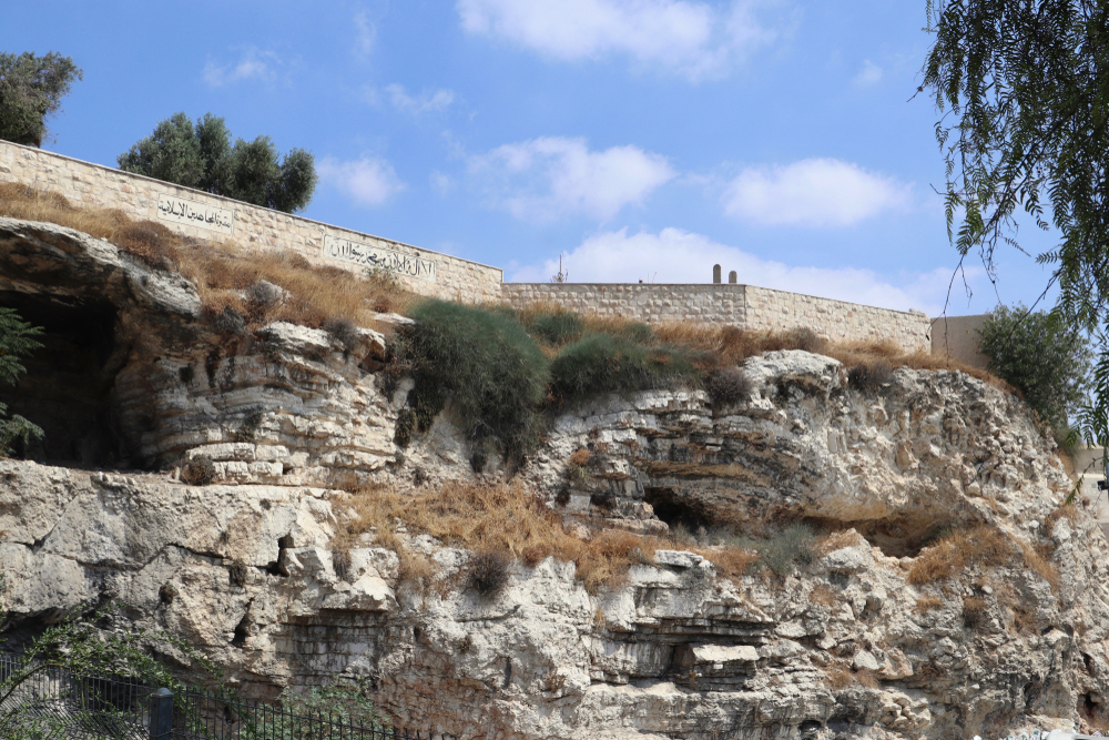View of Skull Hill at Golgotha, the site of Jesus’ crucifixion.