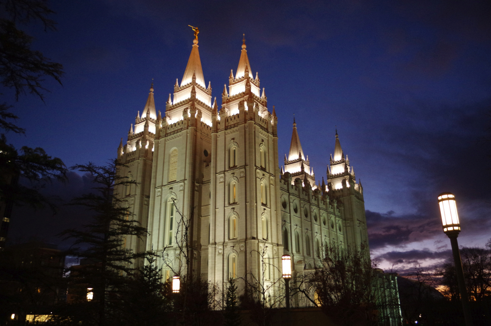 Temple Square in Salt Lake City, Utah, the global headquarters of The Church of Jesus Christ of Latter-day Saints